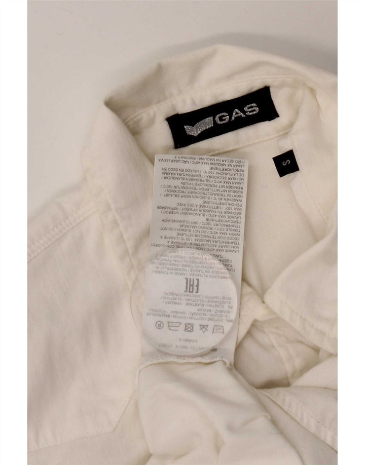 Camicia da donna Gas UK 10 piccola in cotone bianco