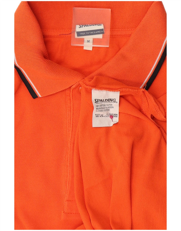 Polo Uomo Spalding in cotone arancione medio