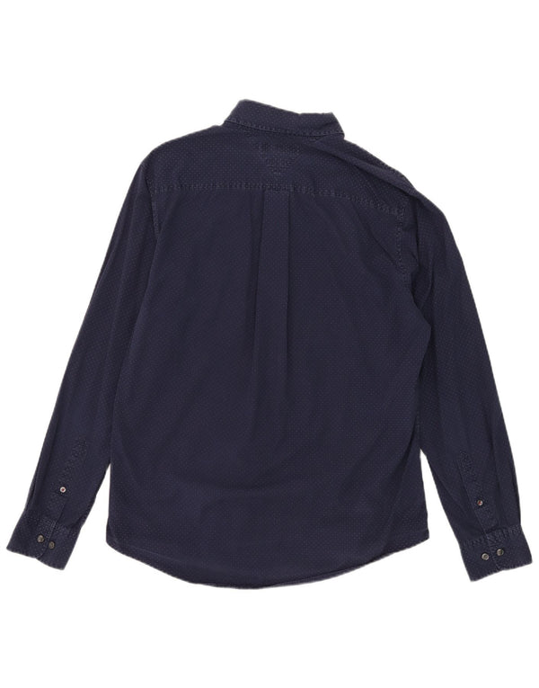 Camicia da uomo Tommy Hilfiger cotone maculato medio blu navy