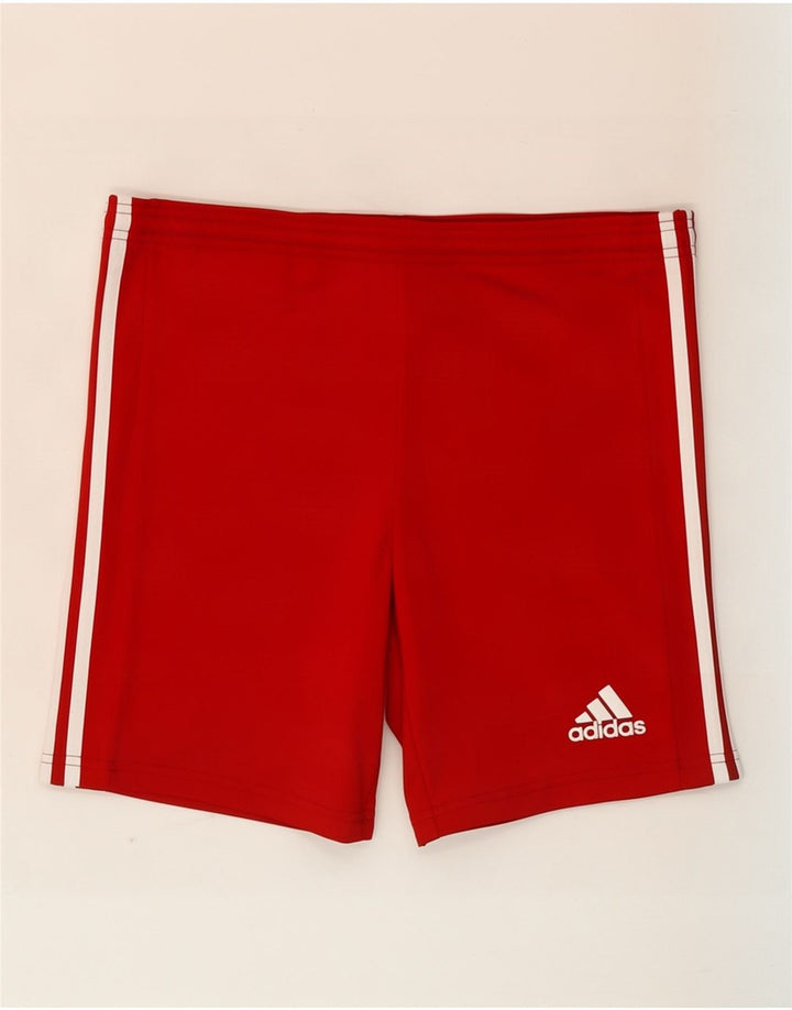 Pantaloncini sportivi Adidas da bambino 13-14 anni in poliestere rosso