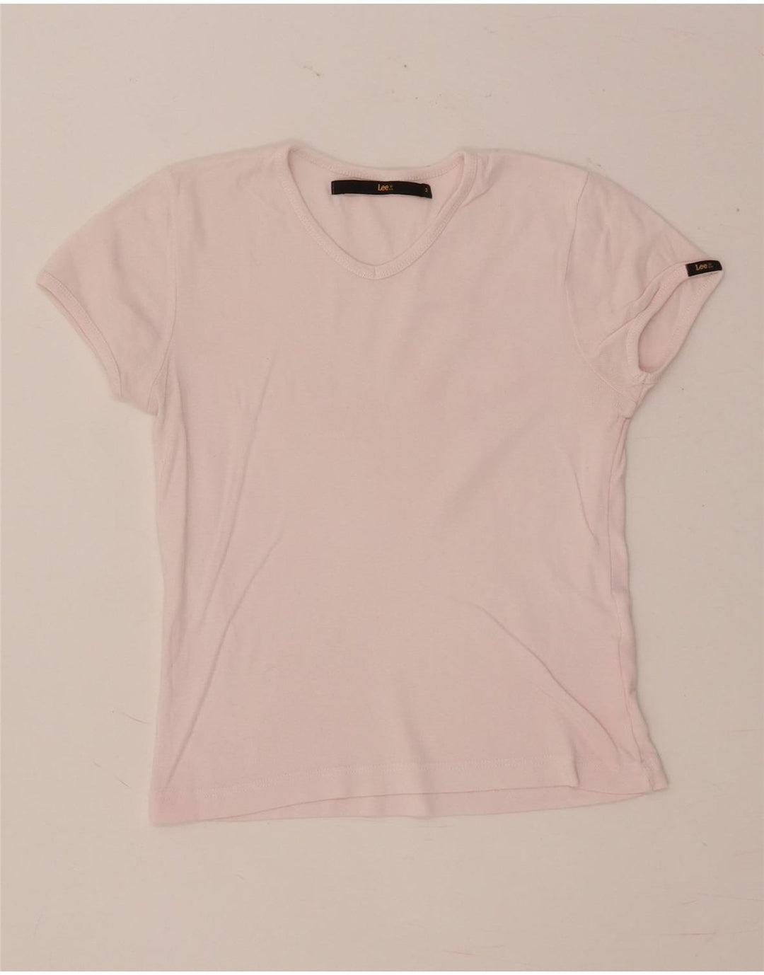 T-shirt corta da donna LEE UK 12 rosa medio