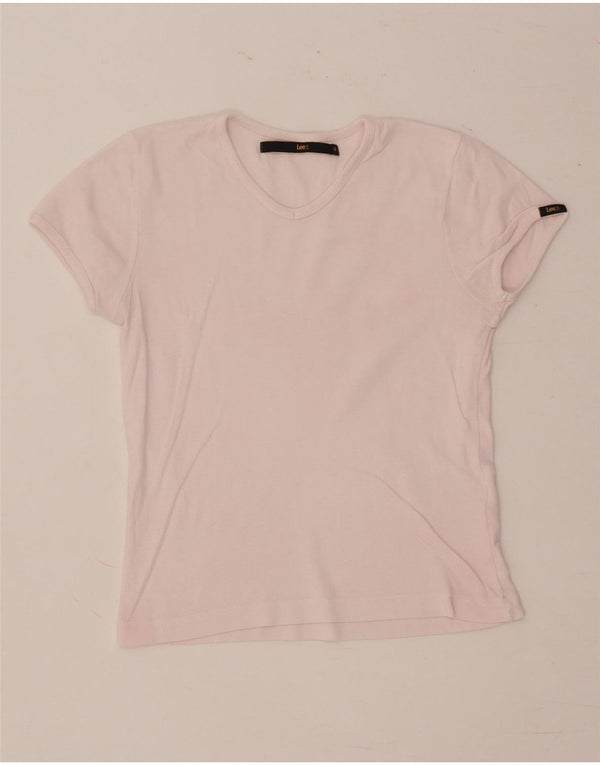 T-shirt corta da donna LEE UK 12 rosa medio