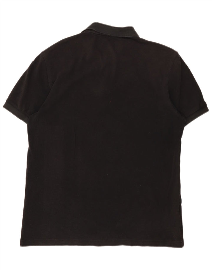 Polo da uomo Fred Perry in cotone nero medio
