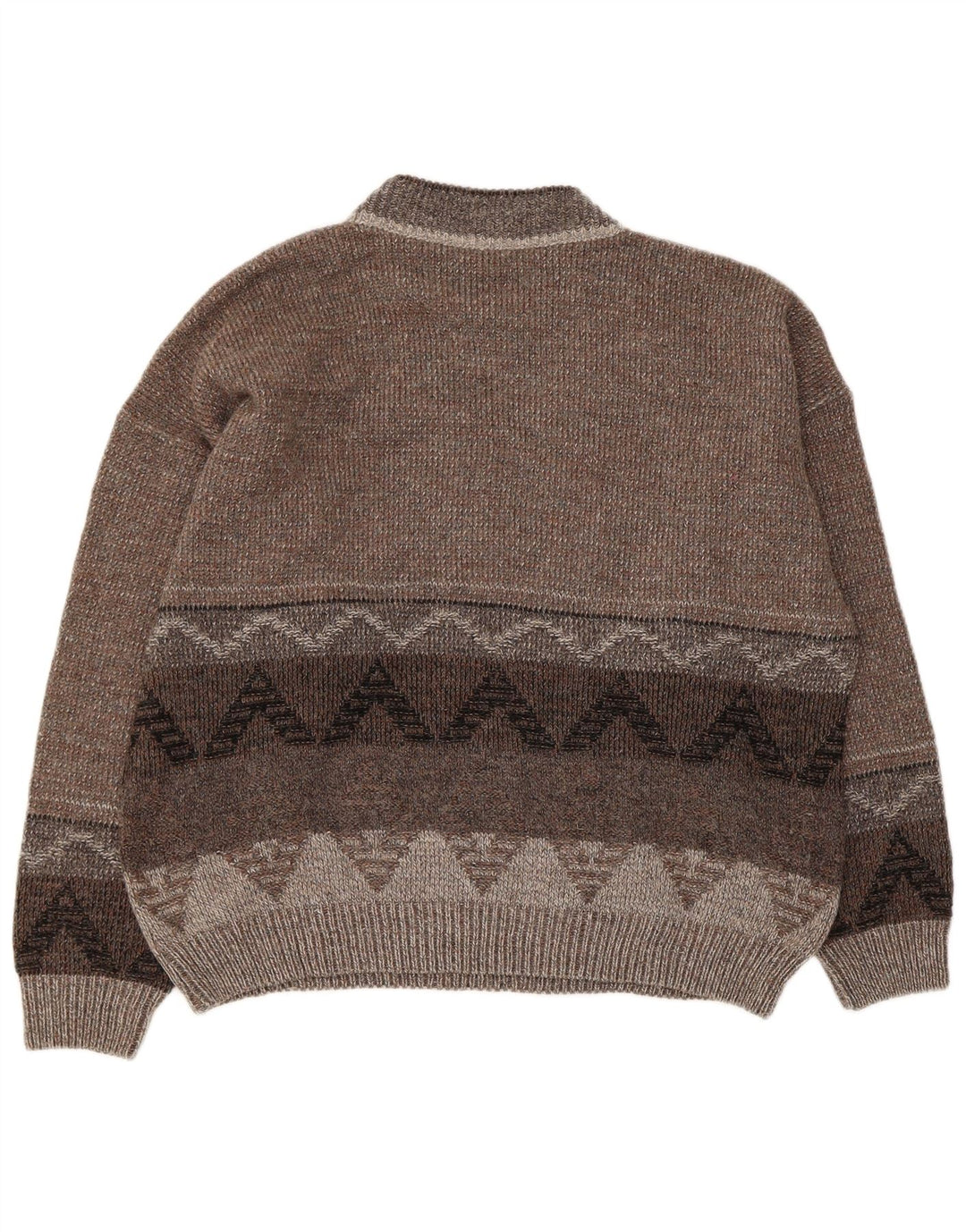 Pitti Uomo Maglione Dolcevita Maglione XL Grigio Acrilico Geometrico