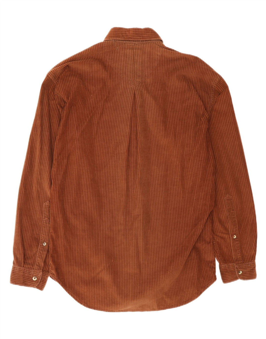 Camicia in velluto a coste da uomo Marlboro Classics gessato marrone medio