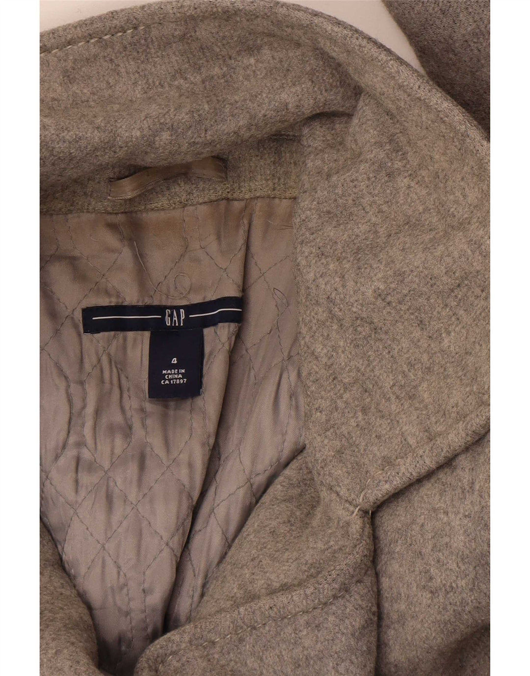 Cappotto doppiopetto da donna Gap US 4 Small Grigio