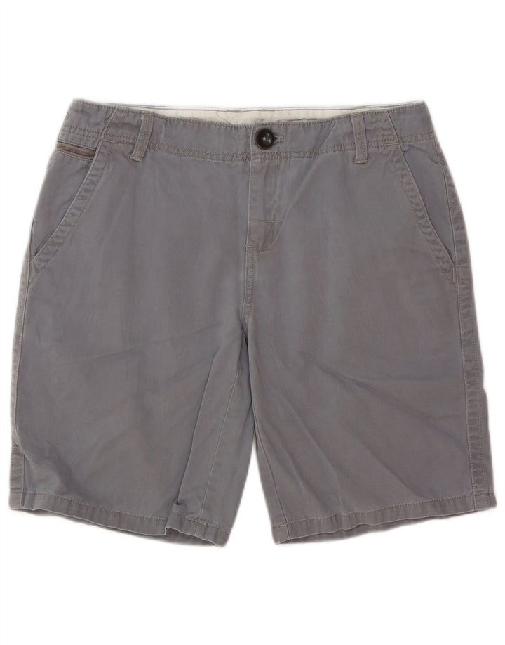 Pantaloncini chino da donna Eddie Bauer US 8 medi W30 cotone grigio