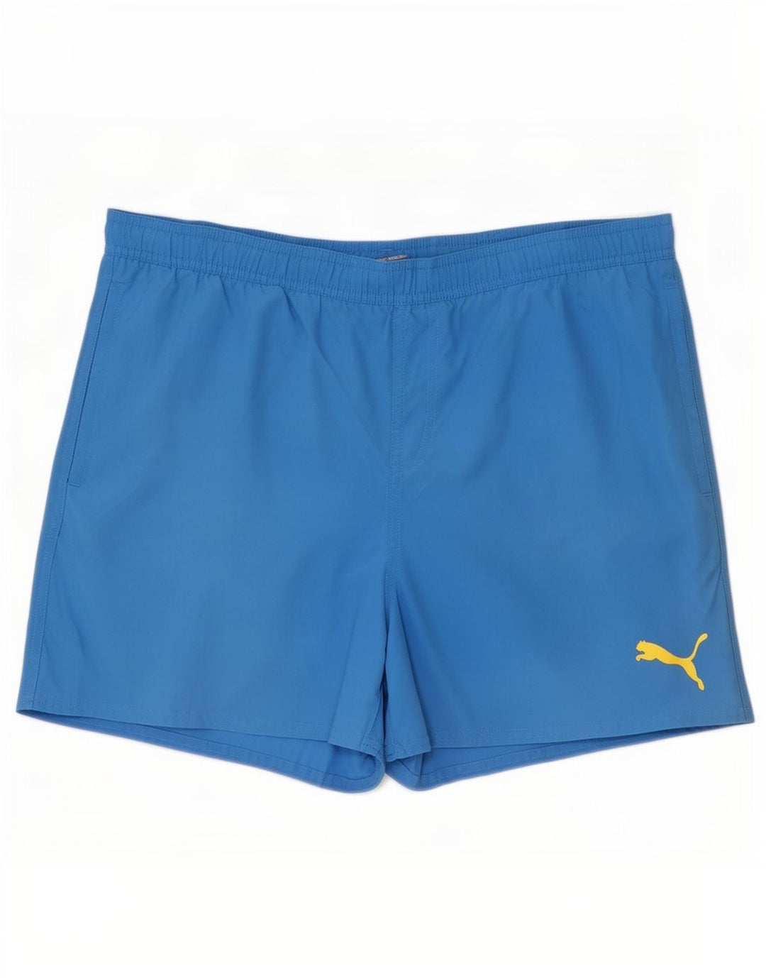 Pantaloncini da bagno da uomo Puma in poliestere blu medio