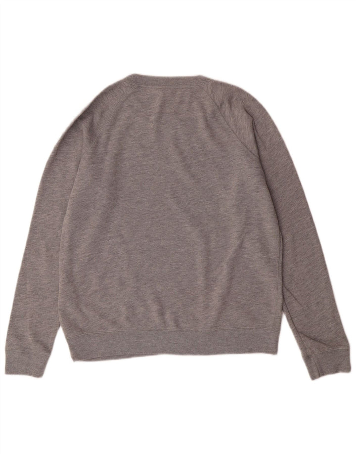 JACK WILLS Felpa da donna Maglione UK 12 Cotone grigio medio