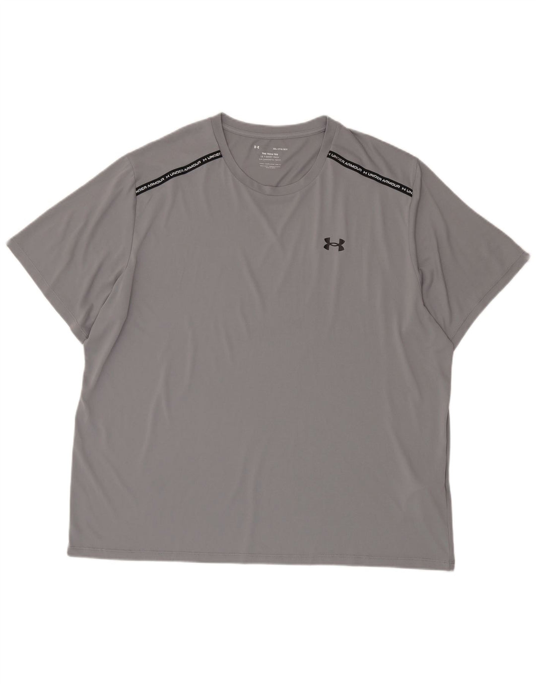 T-shirt grafica da uomo Under Armour Top 3XL poliestere grigio