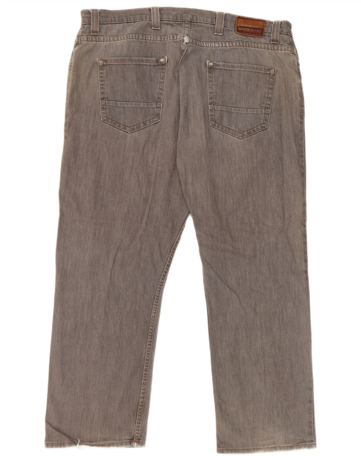 Jeans dritti Marks & Spencer da uomo blu Harbour W40 L29 cotone grigio