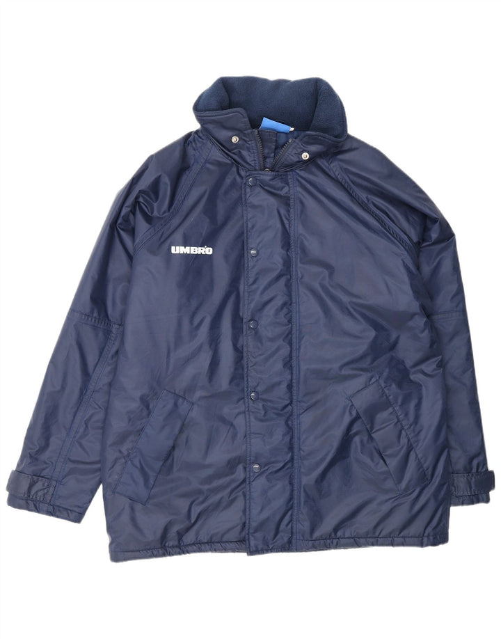 Giacca a vento da uomo UMBRO UK 38 media blu navy in poliammide