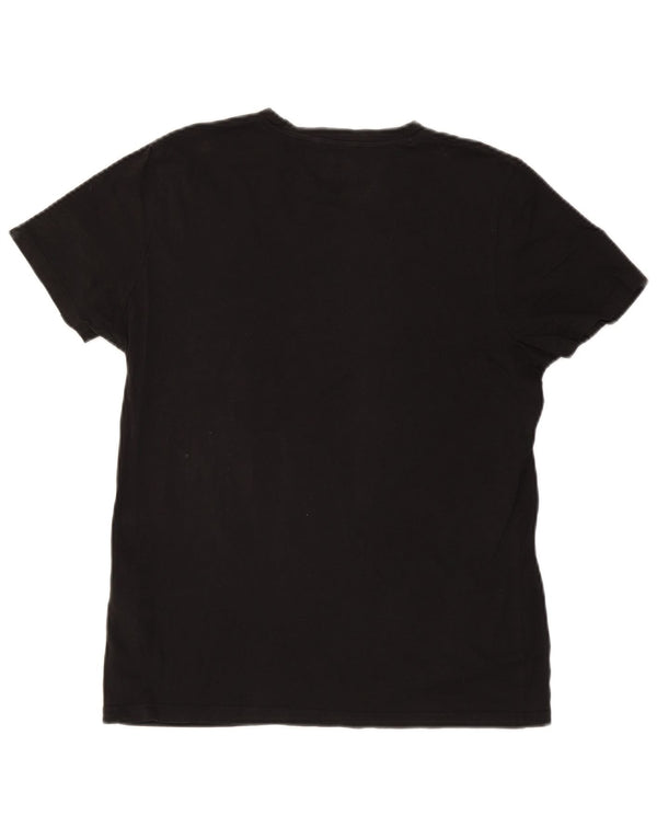 T-shirt da uomo Jack & Jones Top in cotone nero medio