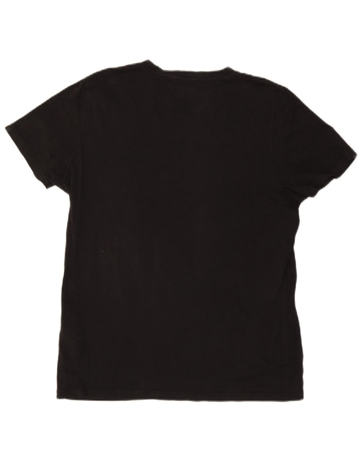 T-shirt da uomo Jack & Jones Top in cotone nero medio