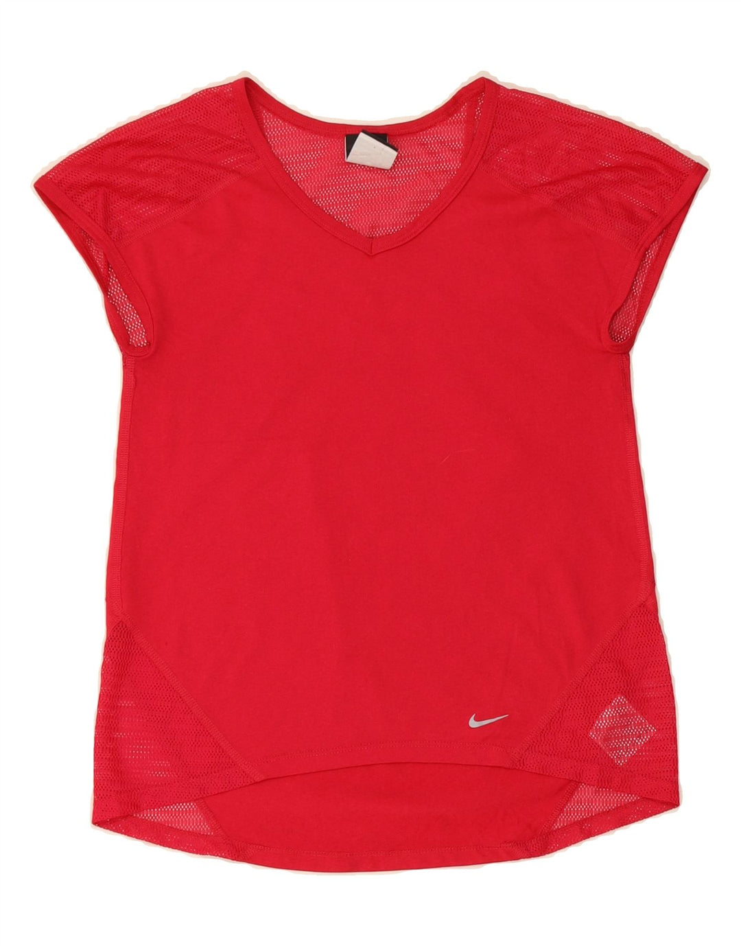 NIKE Womens Dri Fit T-Shirt Top UK 6 XS Red Polyester Vintage Nike and Second-Hand Nike from Messina Hembry 