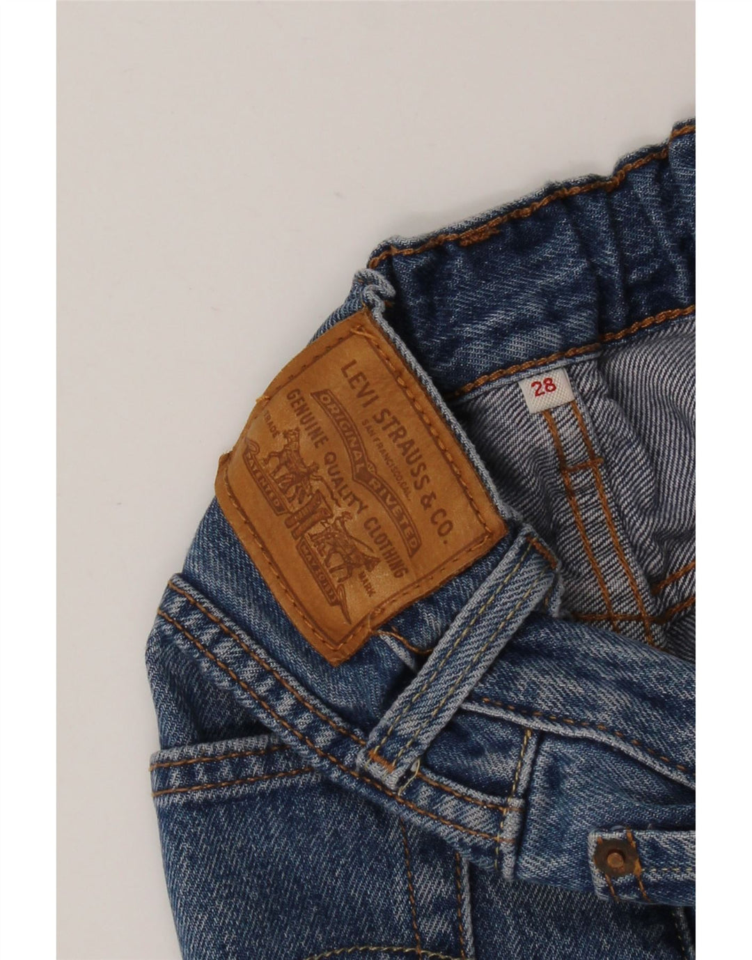 Mini gonna di jeans da donna LEVI'S W28 Blu medio