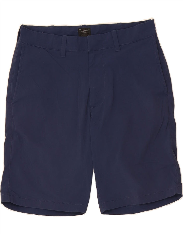 J. CREW Mens Chino Shorts W29 Small Navy Blue Polyamide Vintage J. Crew and Second-Hand J. Crew from Messina Hembry 