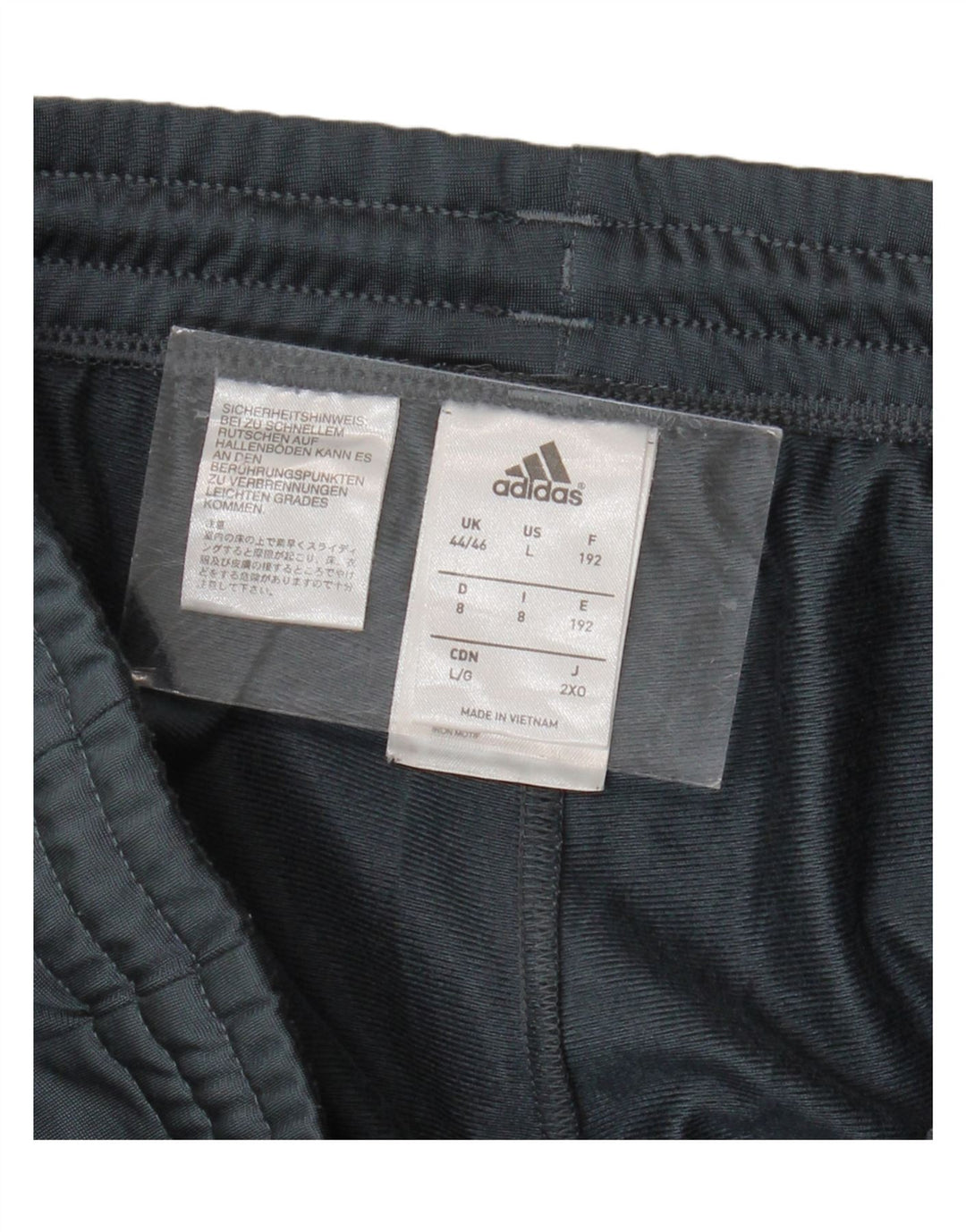Pantaloni da tuta da uomo ADIDAS Joggers UK 44/46 Large Grigio Poliestere