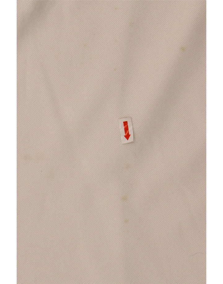 Polo da uomo LOTTO UK 42/44 XL Poliestere color block bianco