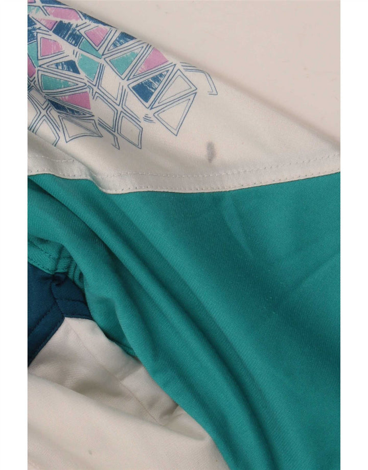 Giacca da ginnastica grafica da uomo Ellesse XS verde geometrica retrò