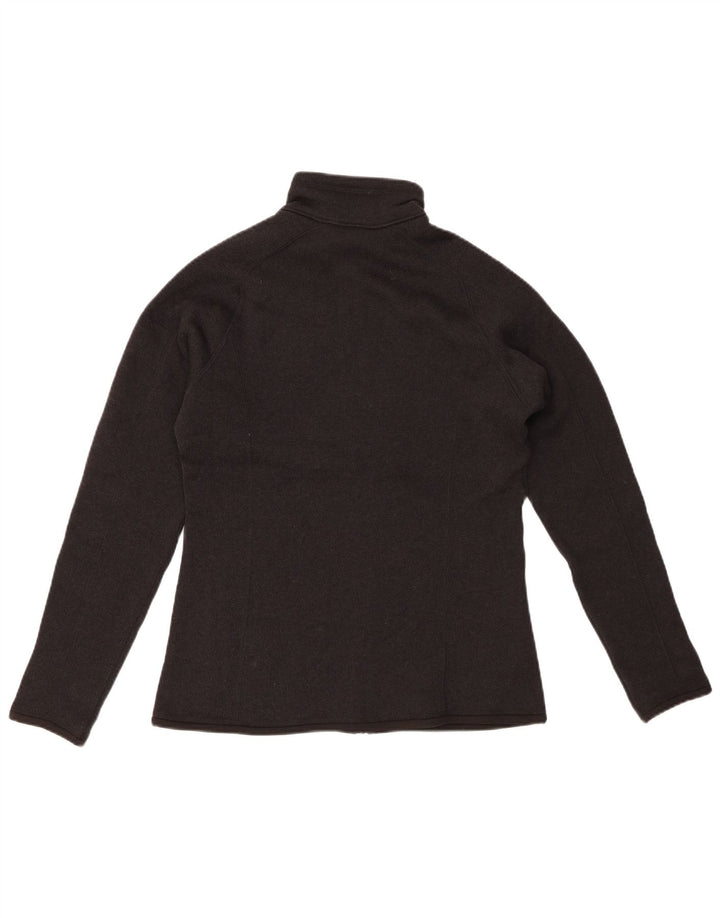 PATAGONIA Giacca da tuta da donna UK 14 Medium Nero Poliestere