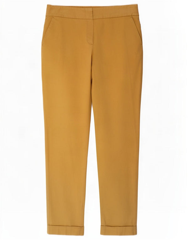 Pantaloni chino slim da donna Massimo Dutti W32 L30 cotone giallo