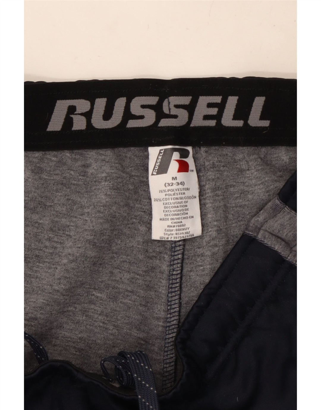 Pantaloni da tuta da uomo RUSSELL ATHLETIC color block medio blu navy