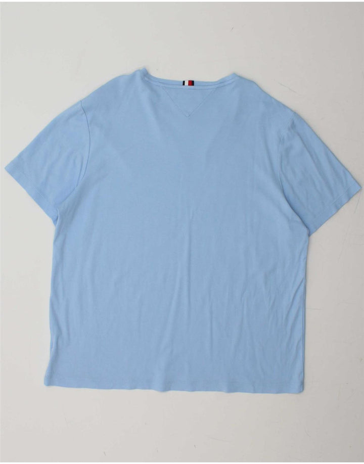 TOMMY HILFIGER Mens T-Shirt Top 2XL Blue Cotton