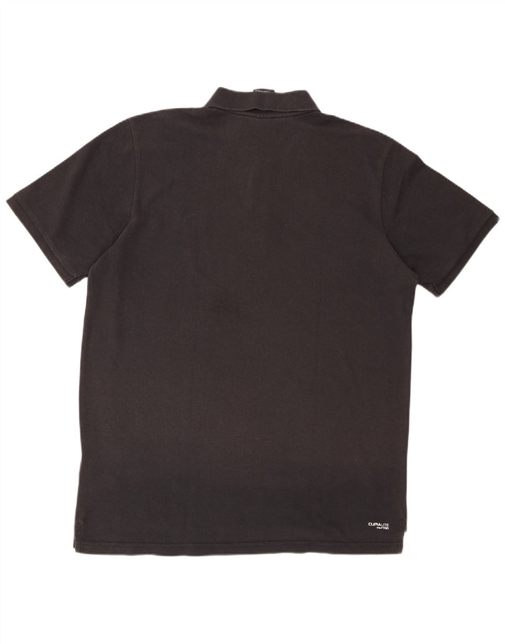 Polo Adidas Climalite da uomo XL in cotone nero