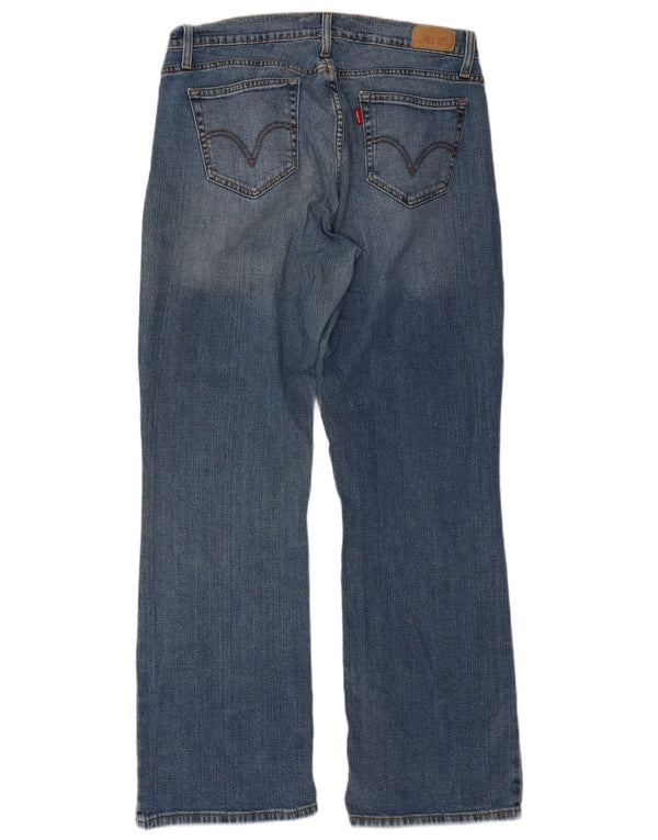Levi's Donna 525 Curvy Bootcut Jeans US 14 Large W32 L30 Cotone Blu