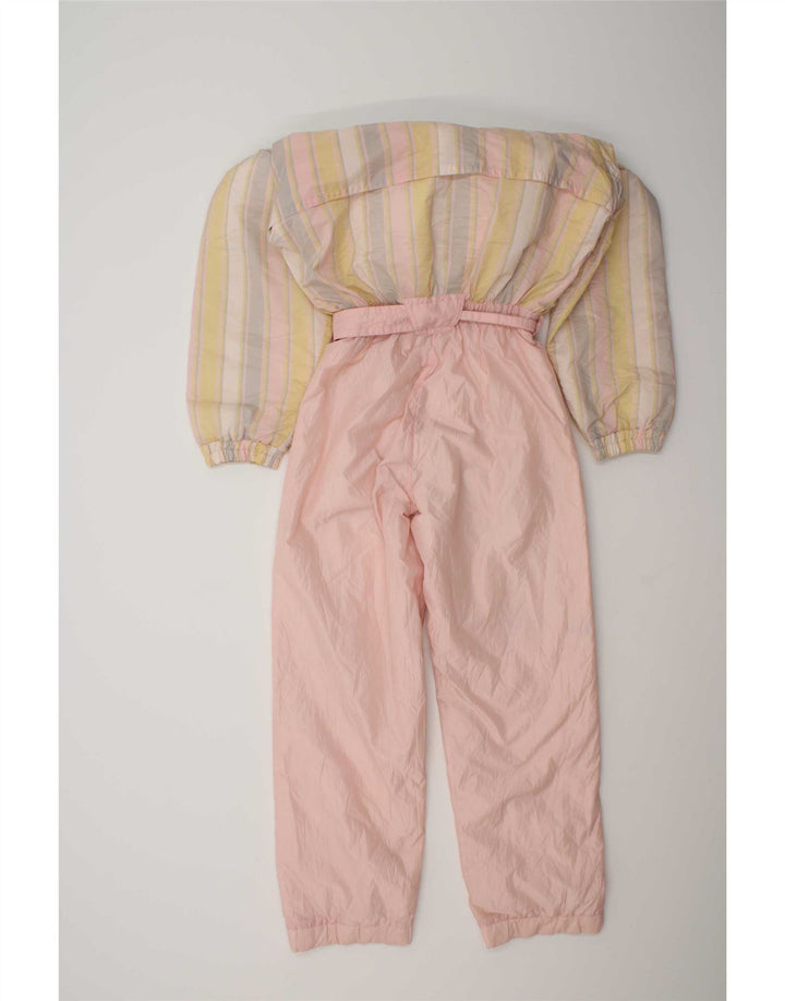 Tuta da sci con cappuccio da donna Colmar IT 42 Small in poliammide a righe rosa