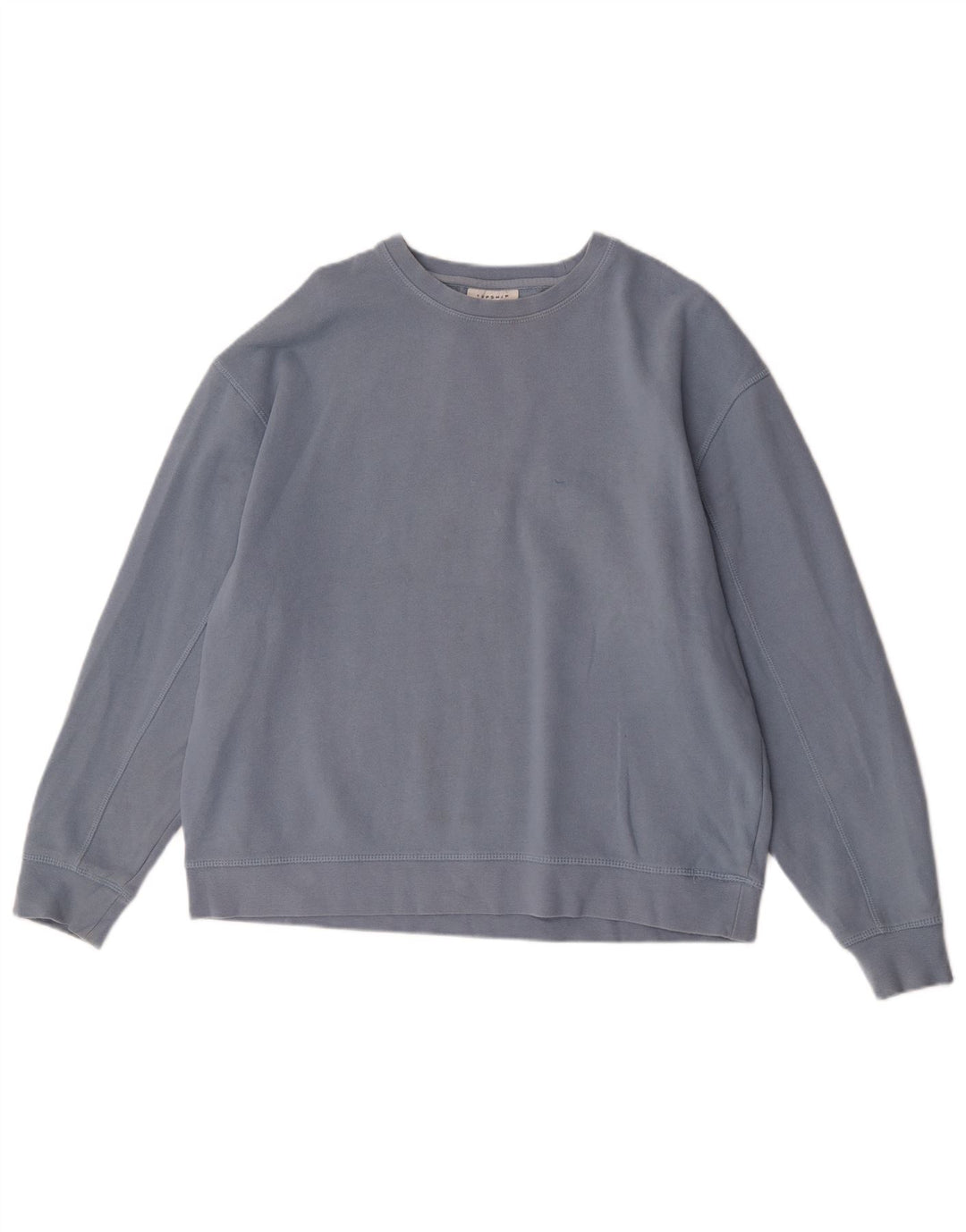 Topshop Felpa oversize da donna Maglione UK 16 Grande cotone blu