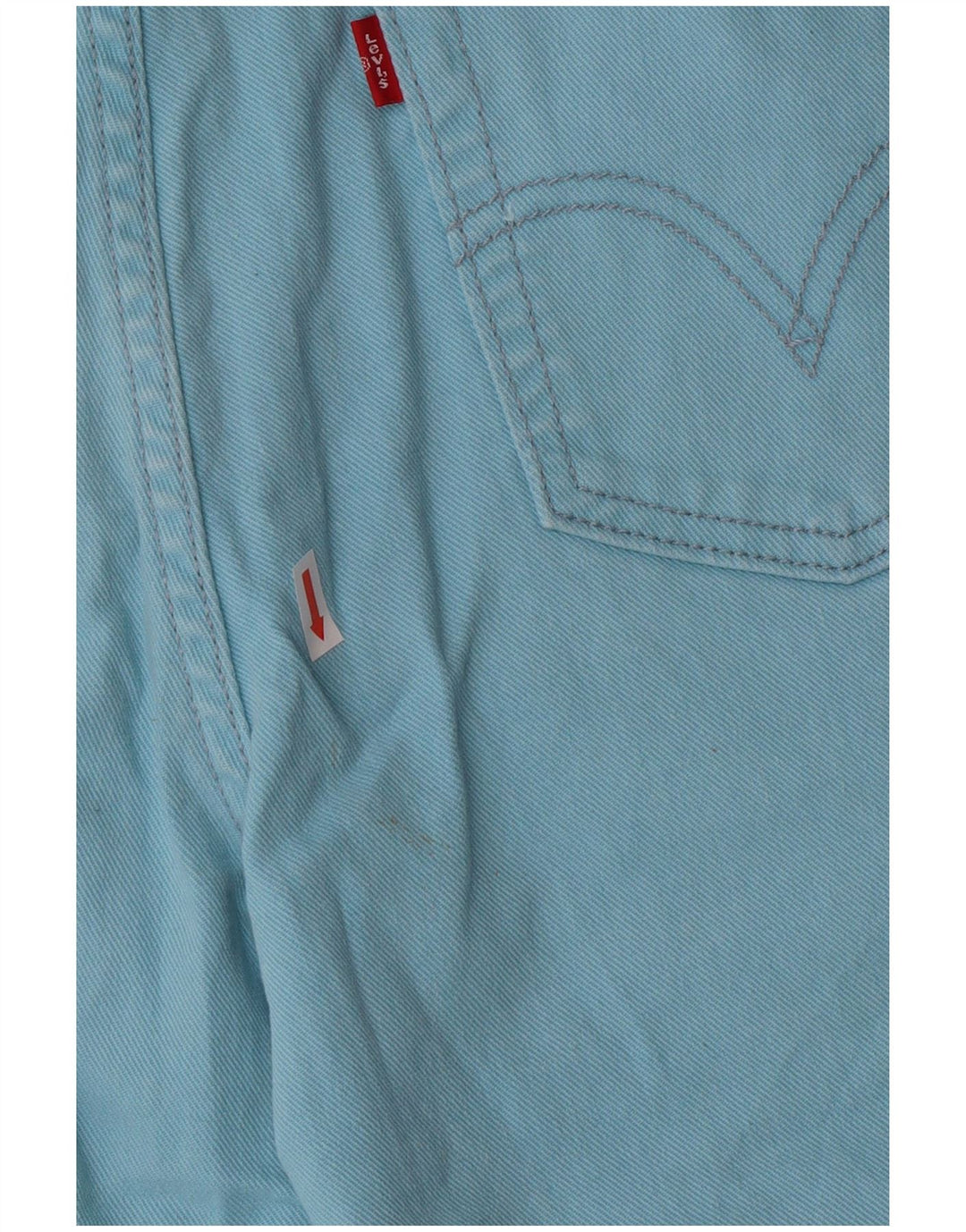 Levi's Donna 515 Capri Jeans US 12 Large W34 Blu Cotone Classico
