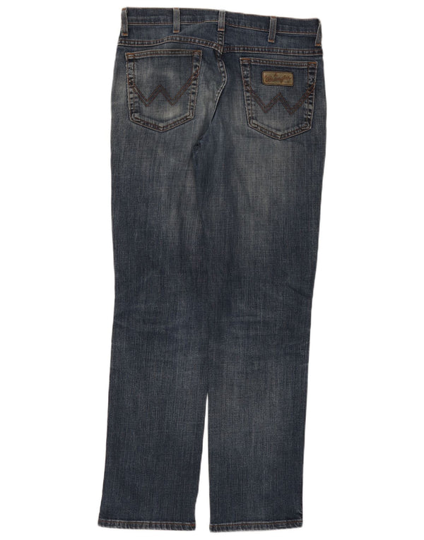 WRANGLER Jeans dritti elasticizzati Texas da uomo W34 L32 cotone blu