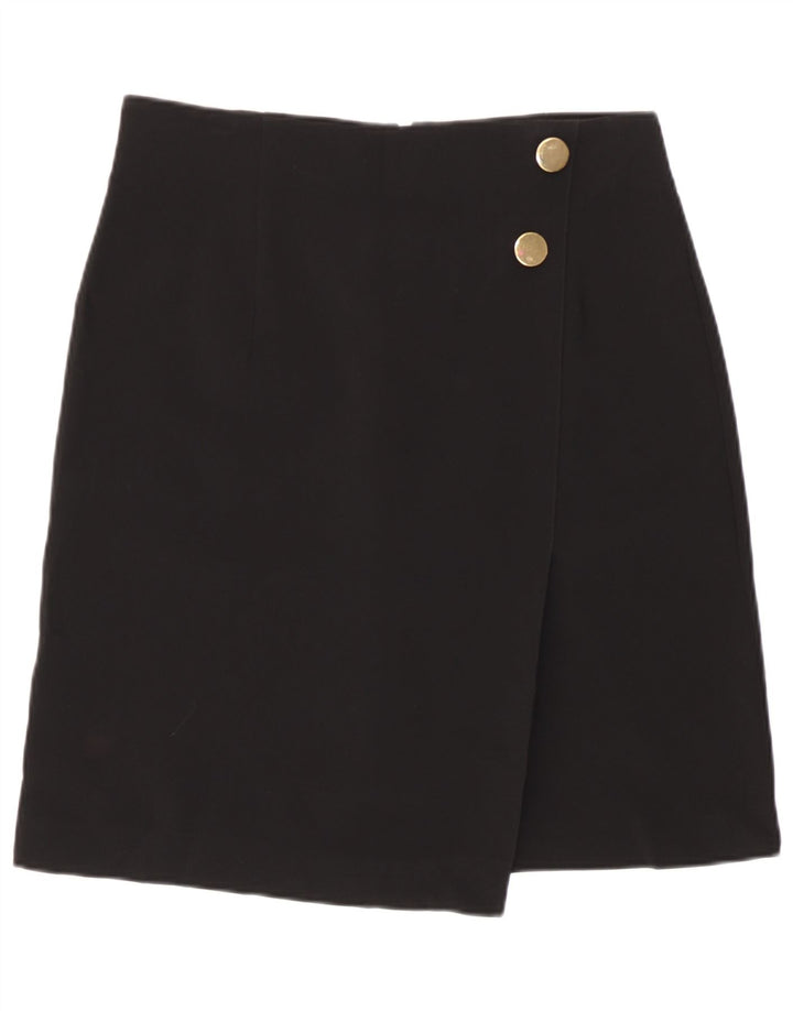 Gonna a tubino da donna Marks & Spencer UK 12 media W30 poliestere nero