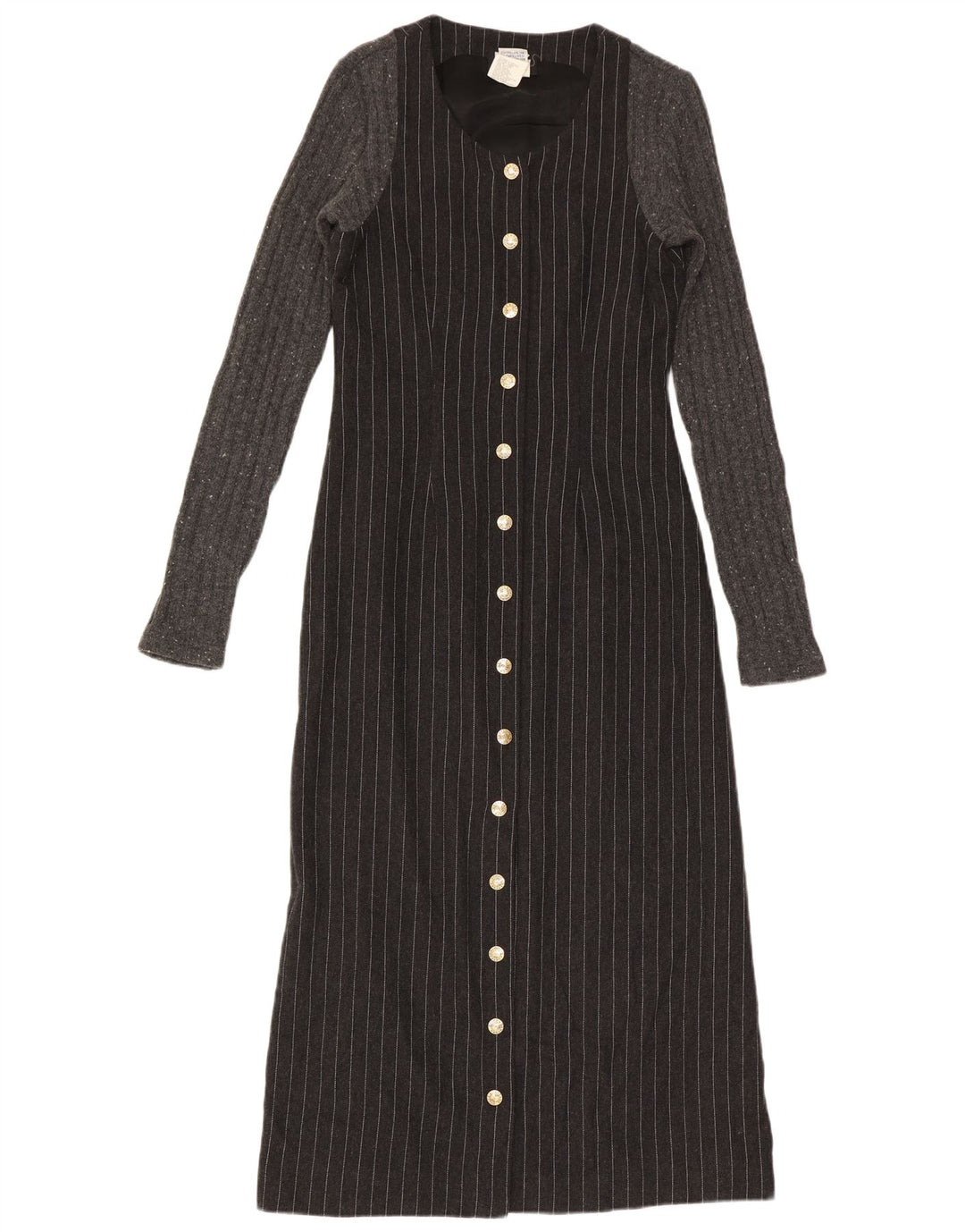 Abito lungo da donna a maniche lunghe Dolce & Gabbana IT 42 Gessato grigio medio