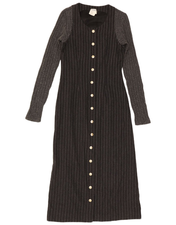 Abito lungo da donna a maniche lunghe Dolce & Gabbana IT 42 Gessato grigio medio