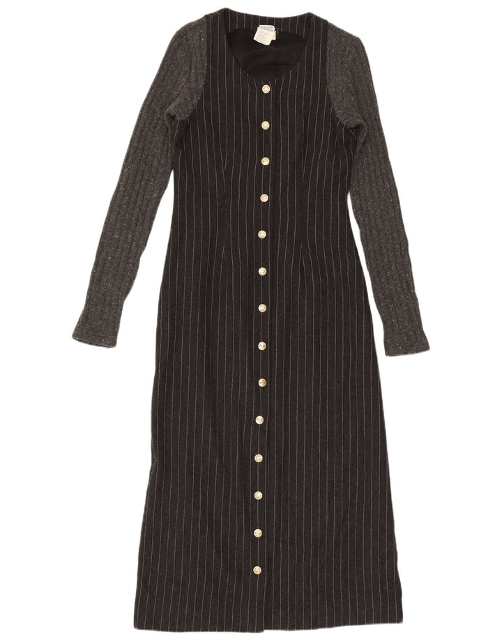Abito lungo da donna a maniche lunghe Dolce & Gabbana IT 42 Gessato grigio medio