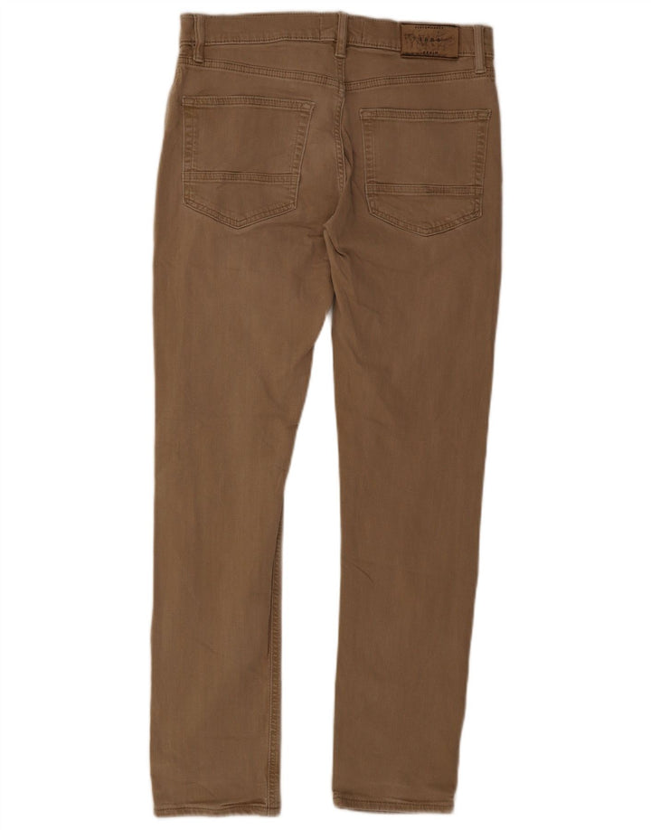 Jeans slim da uomo Marks & Spencer W30 L31 cotone marrone
