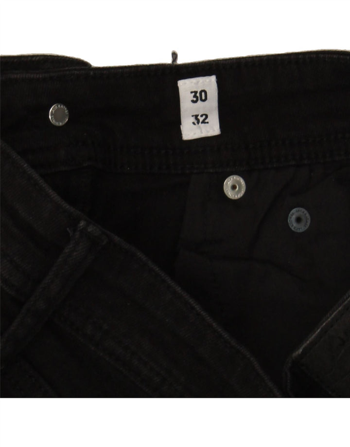 JACK & JONES Mens Slim Jeans W30 L32 Black Cotton Vintage Jack & Jones and Second-Hand Jack & Jones from Messina Hembry 