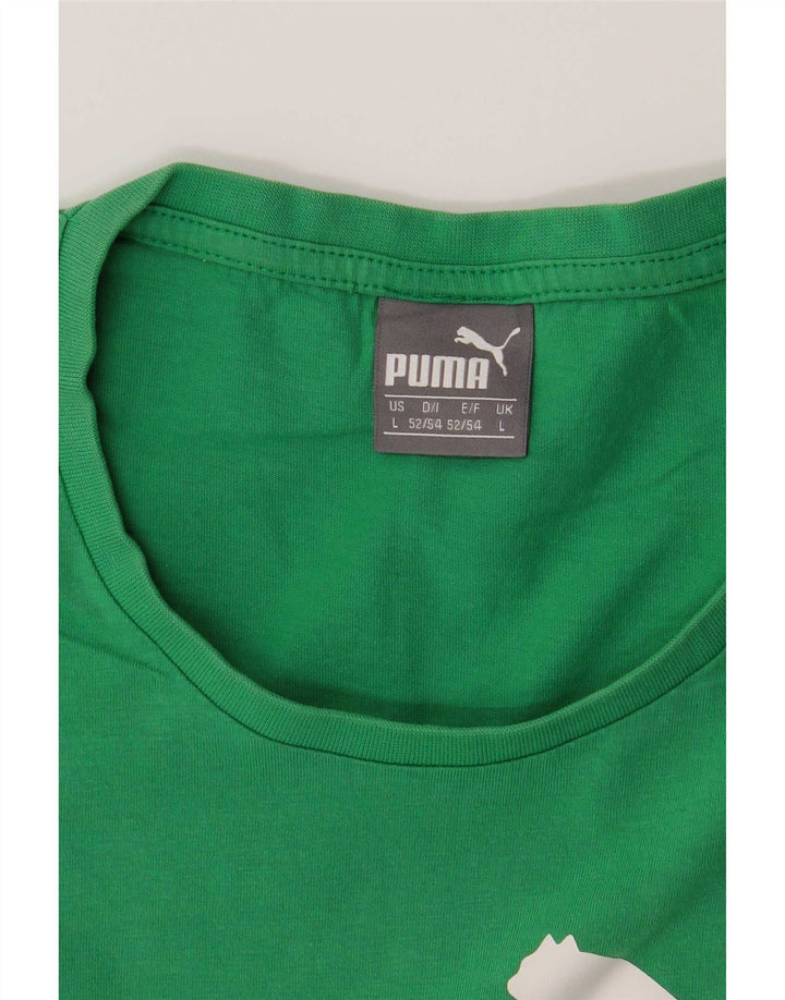 Canotta grafica da uomo Puma Large verde