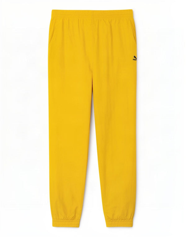 Puma Mens Tracksuit Trousers Joggers XL Yellow Polyamide