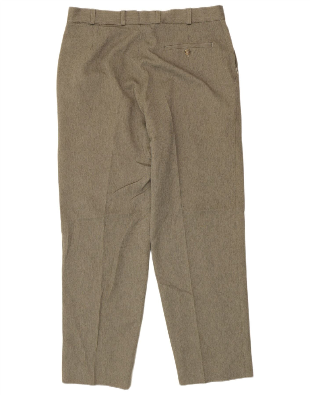 Pantaloni chino dritti da uomo Marks & Spencer W36 L31 poliestere grigio