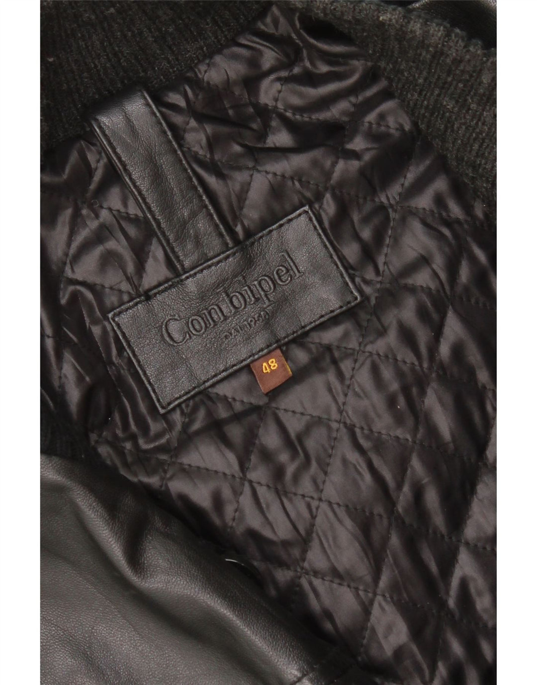 Giubbotto Bomber In Pelle Uomo Conbipel IT 48 Medio Pelle Nera