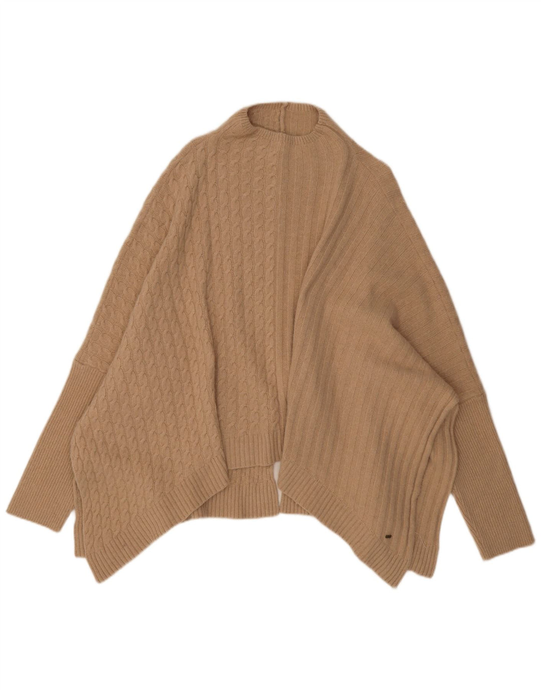Maglione poncho da donna Ted Baker UK 16 Large Beige Poliammide