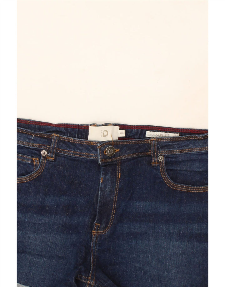 DACK'S Womens Denim Shorts IT 44 Medium W28  Navy Blue Cotton Vintage Dack's and Second-Hand Dack's from Messina Hembry 