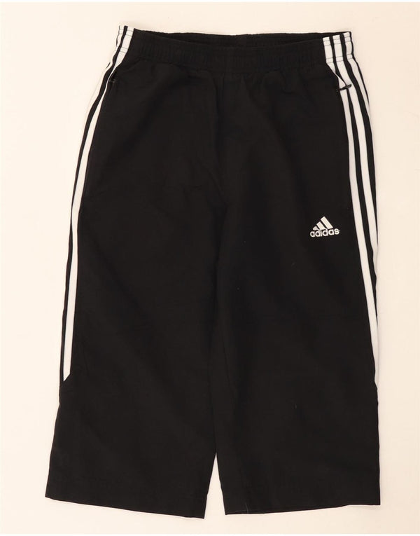 Pantaloni da tuta Adidas Capri da uomo piccoli in poliestere nero