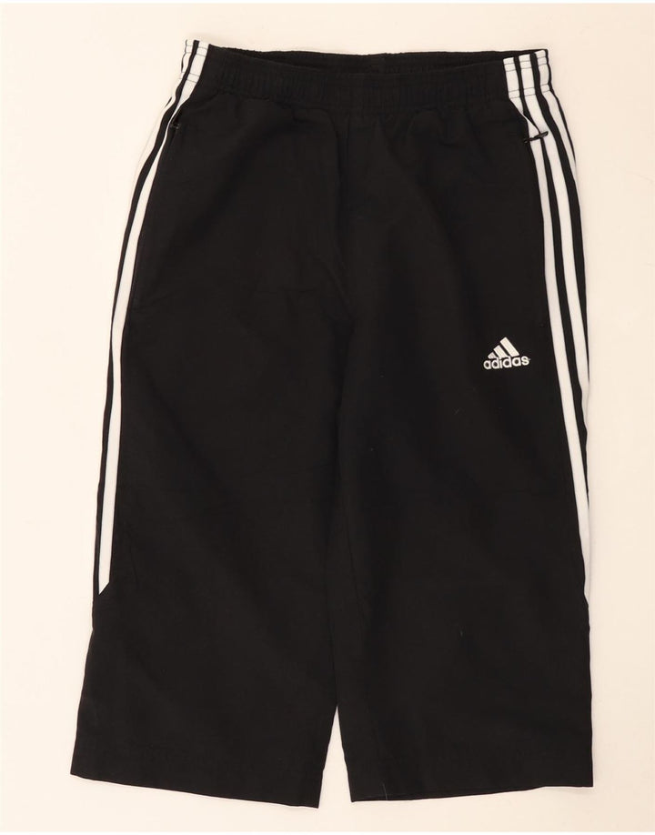 Pantaloni da tuta Adidas Capri da uomo piccoli in poliestere nero