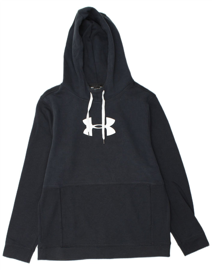 Felpa con cappuccio grafica da uomo UNDER ARMOUR medio blu navy