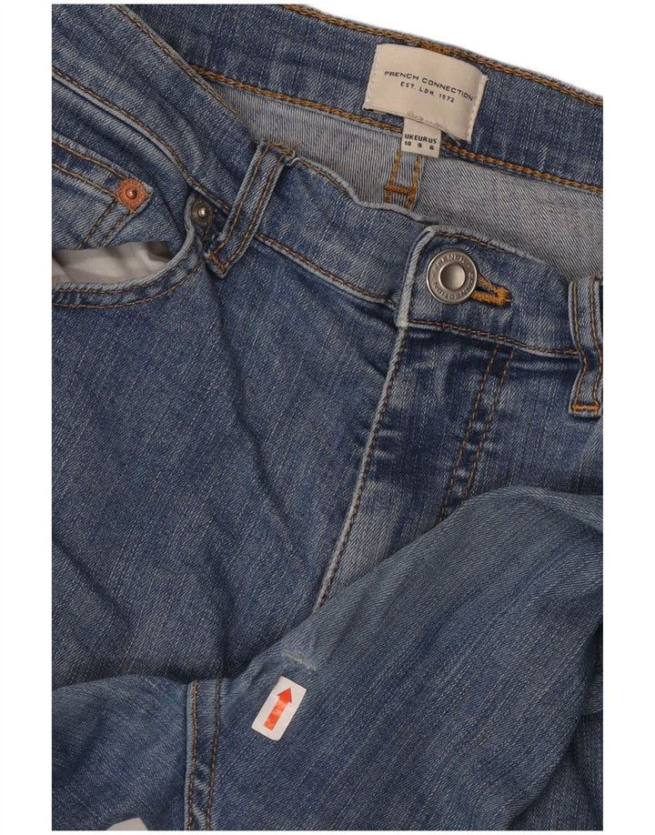 FRENCH CONNECTION Jeans skinny da donna UK 10 Small W28 L30 Blu